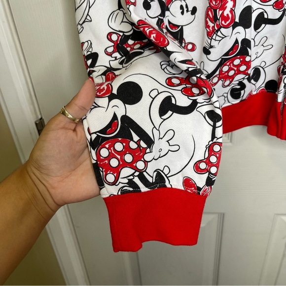 Disney Minnie Mouse Zip up Hoodie with Padded Mouse Ears - Women's Sz XL - Picture 3 of 14
